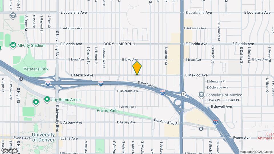 1706 S Cook St Map and Location Details