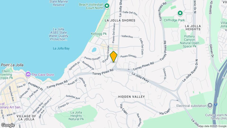 7940 La Jolla Shores Dr Map and Location Details