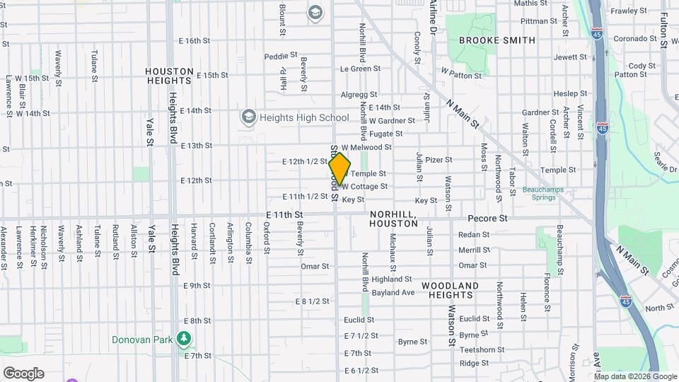 1140 W Cottage St Map and Location Details
