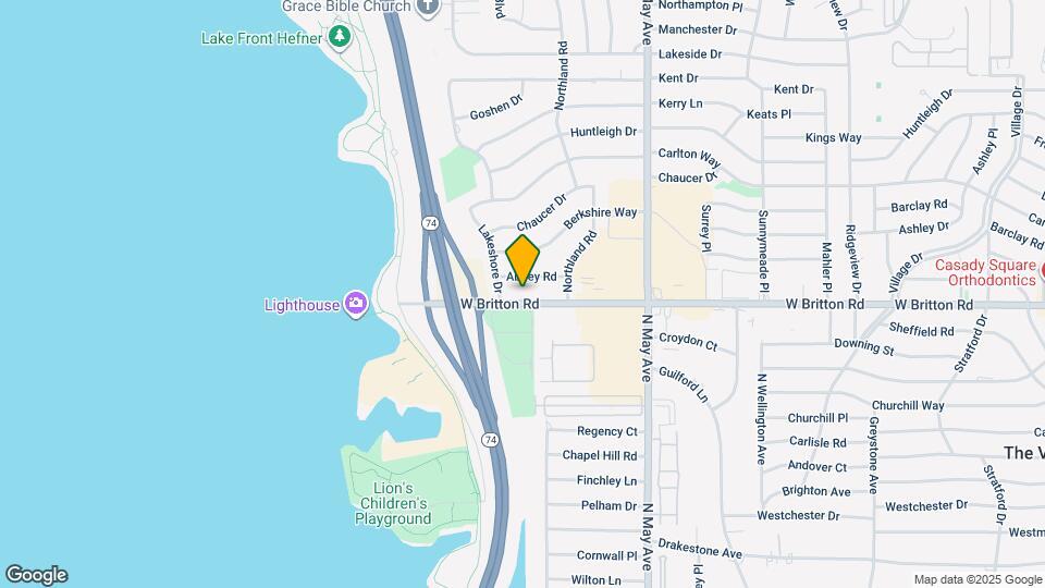 3105 W Britton Rd Map and Location Details