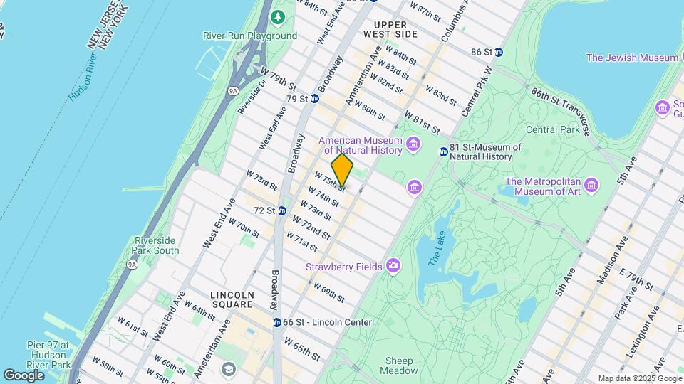 114 W 75th St Mapa y Detalles de la Ubicación