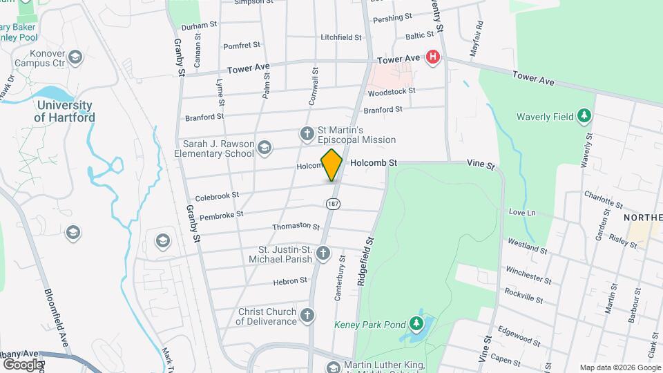 349 Blue Hills Ave, Unit 2 Mapa y Detalles de la Ubicación