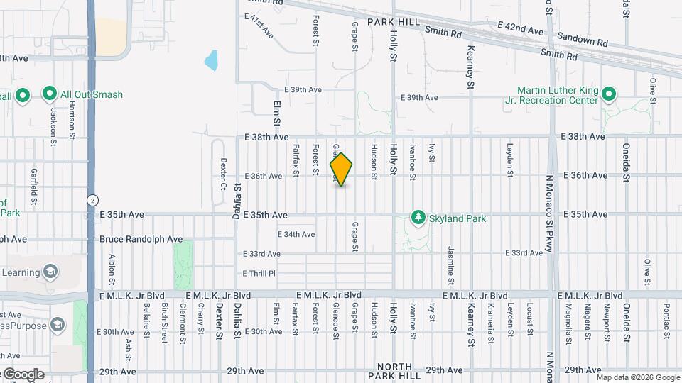 3560 Glencoe St Map and Location Details