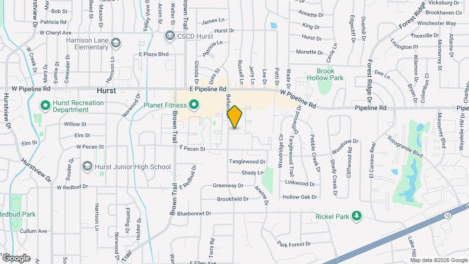 604 Bellaire Dr Map and Location Details