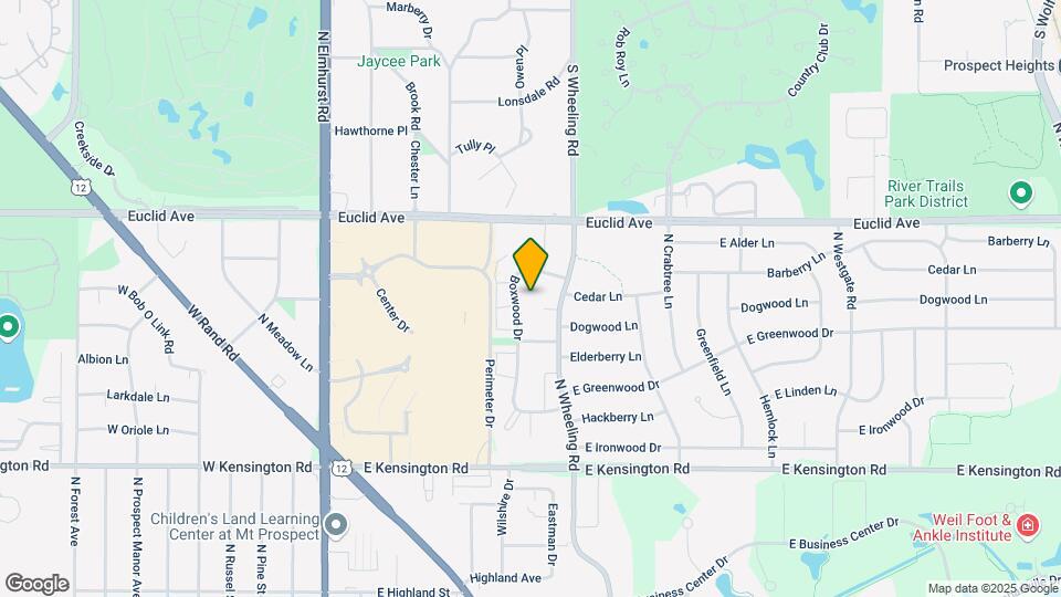 1165 N Boxwood Dr Map and Location Details