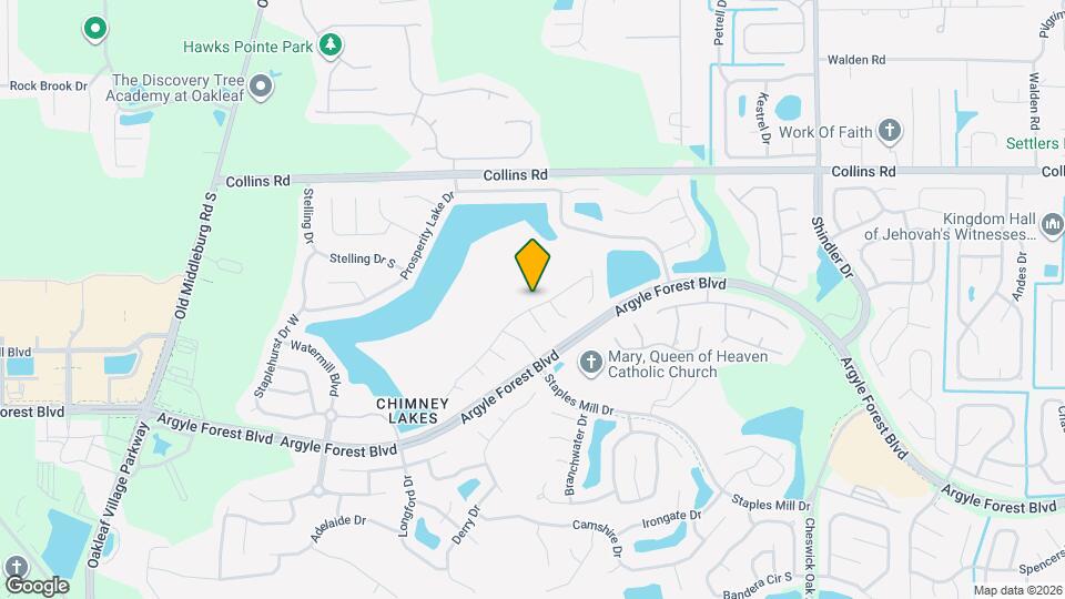 9015 Fallsmill Dr Mapa y Detalles de la Ubicación