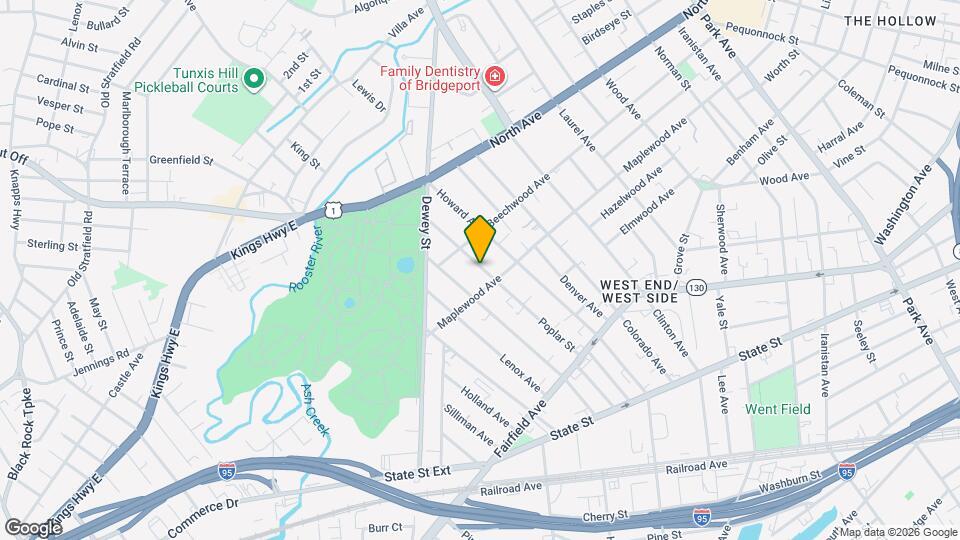 301 Poplar St Map and Location Details