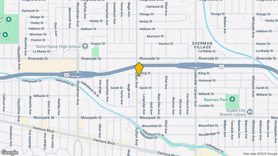 4642 Fulton Ave Map and Location Details