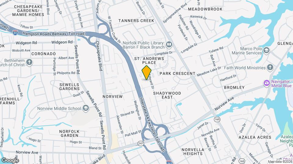 1350 Picadilly St Map and Location Details