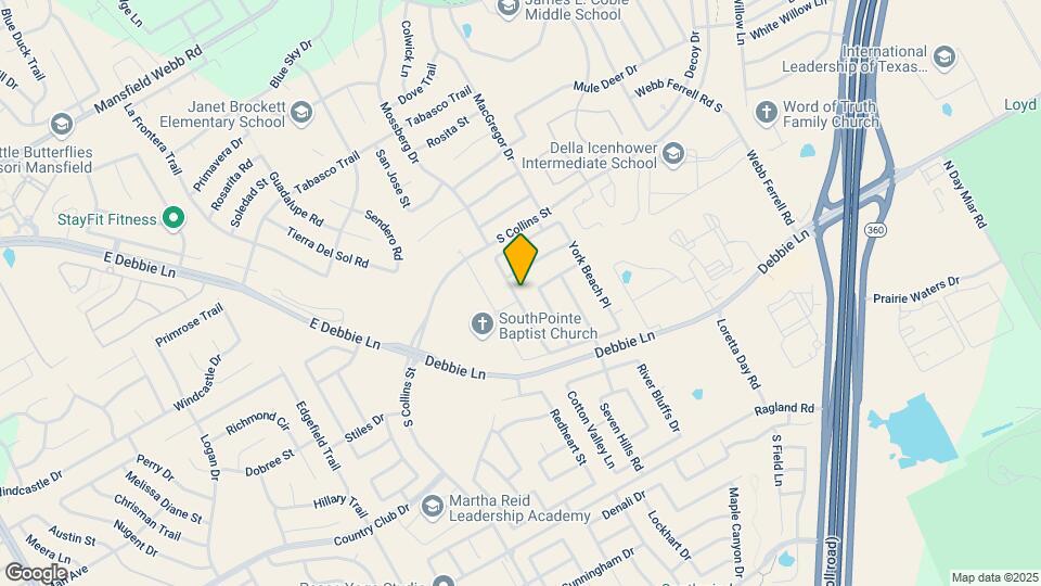 8021 Stowe Springs Ln Map and Location Details