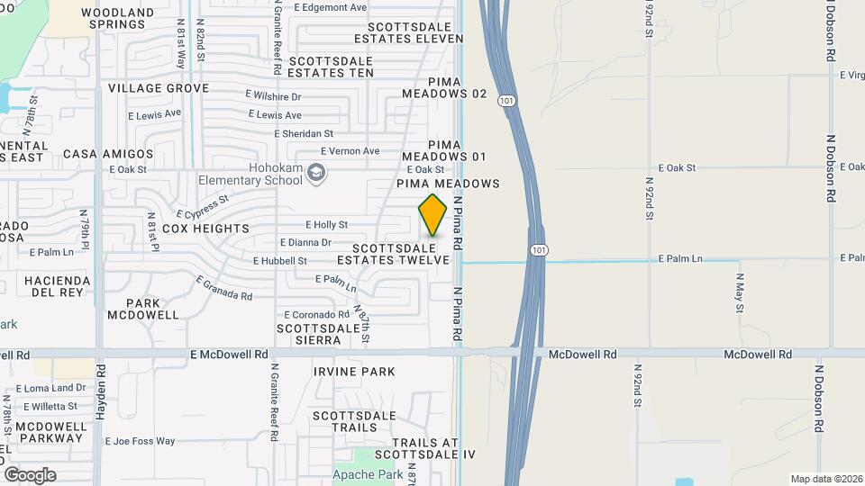 2018 N 87th Way Map and Location Details