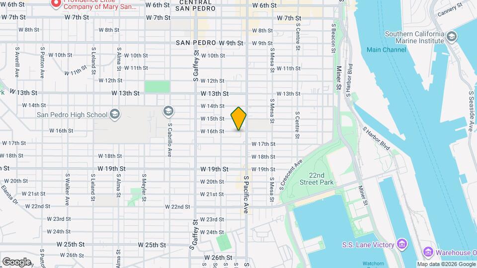 529 W 16th St Map and Location Details