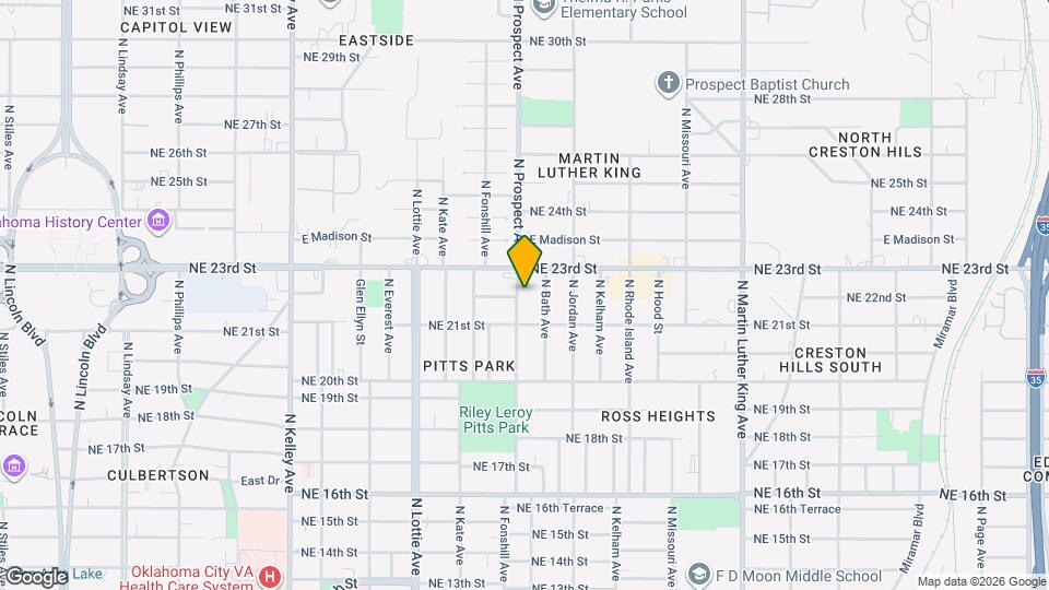 2300 N Prospect Ave Map and Location Details