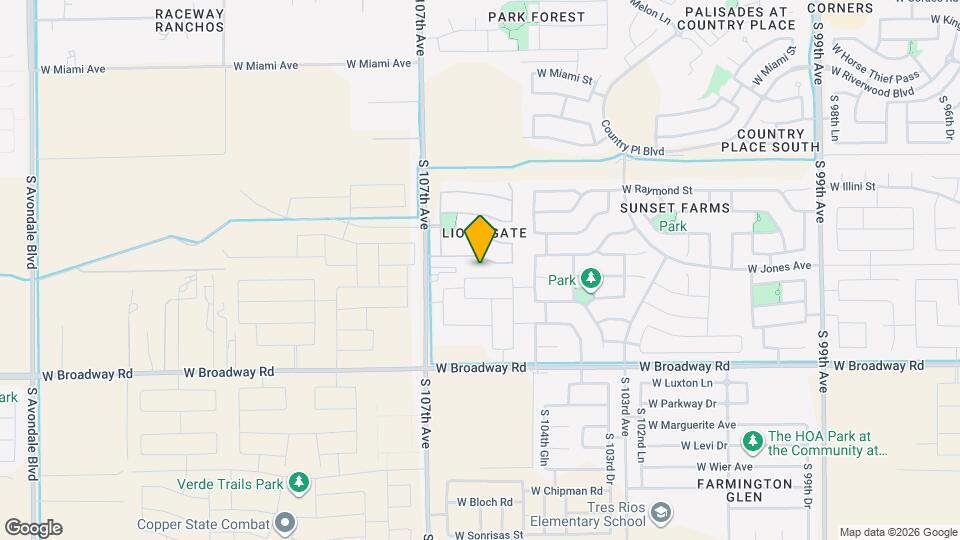 10608 W Atlantis Wy Map and Location Details