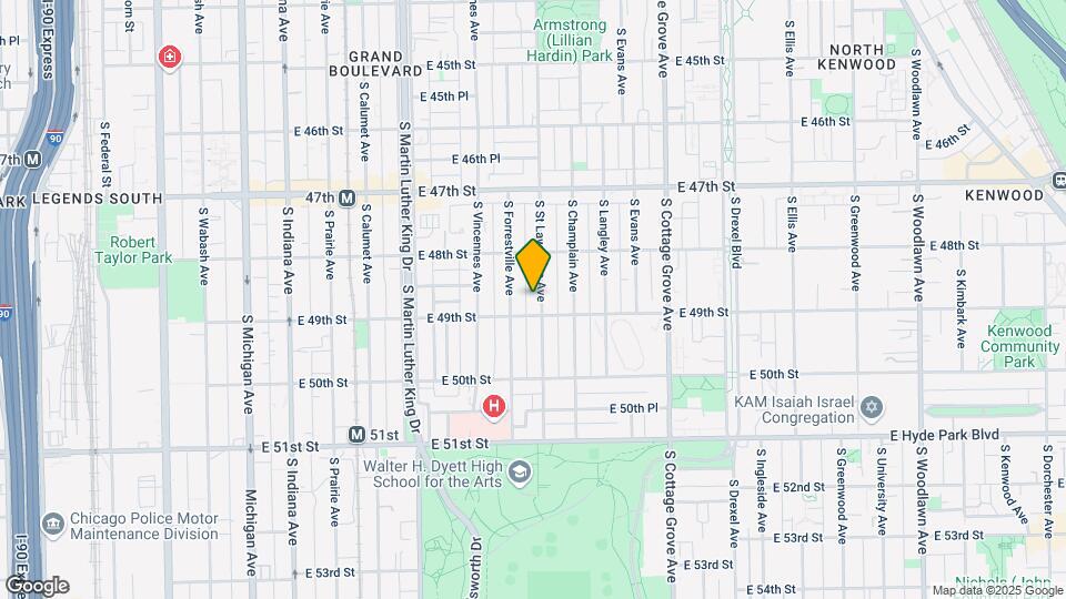4846 S St Lawrence Ave Map and Location Details