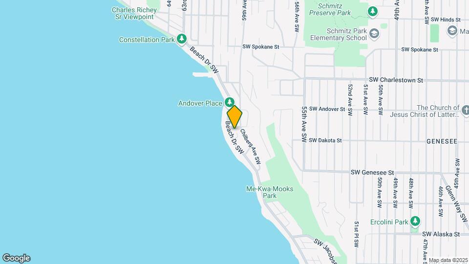 4110 Beach Dr SW Map and Location Details