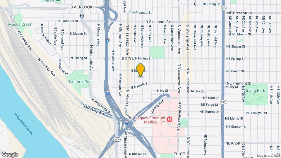 3535 N Borthwick Ave Map and Location Details