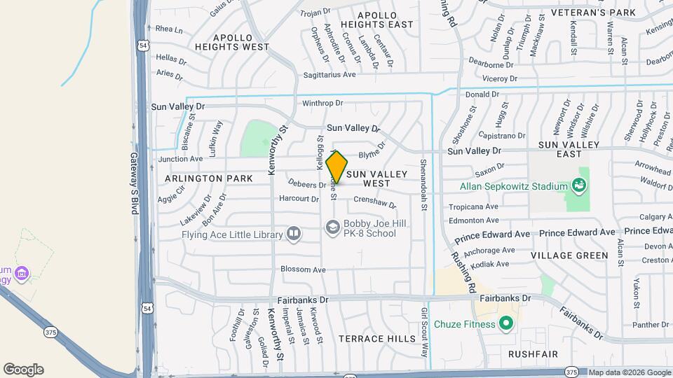4900 Debeers Dr Mapa y Detalles de la Ubicación