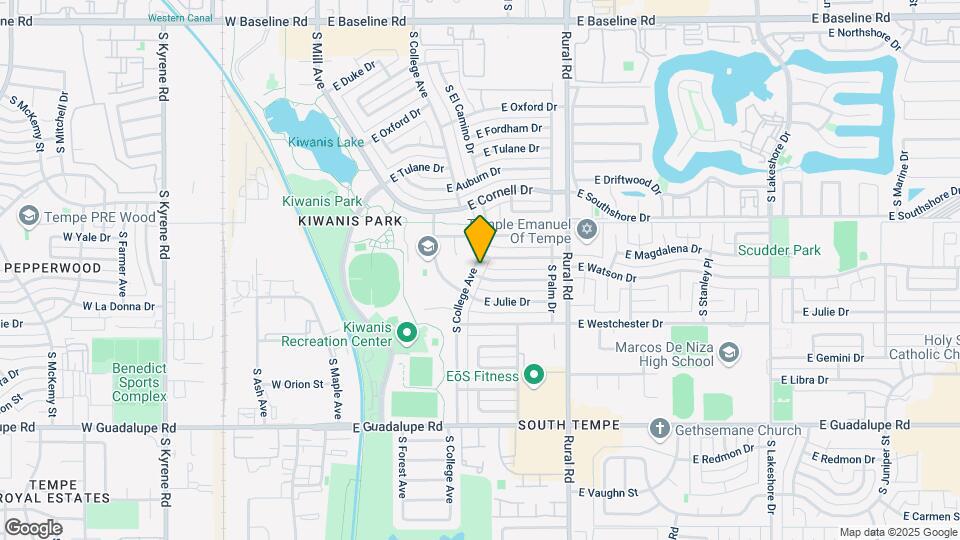 5825 S College Ave Map and Location Details