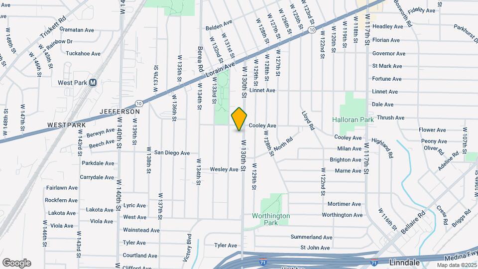 3686 W 130th St Map and Location Details