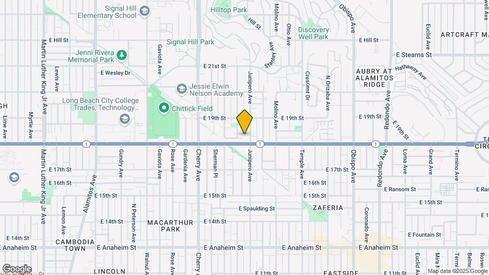 1815 Junipero Ave Map and Location Details