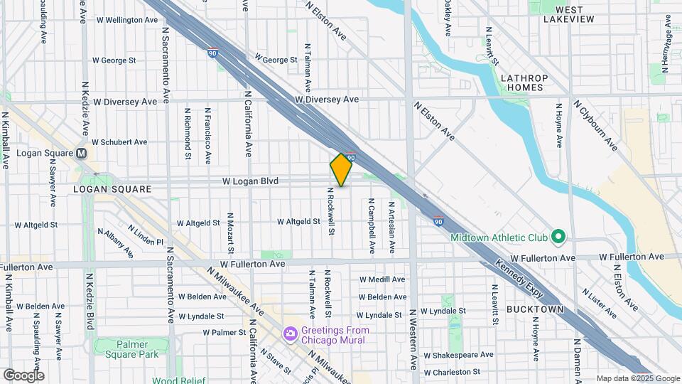 2545 W Logan Blvd, Unit 1W Map and Location Details