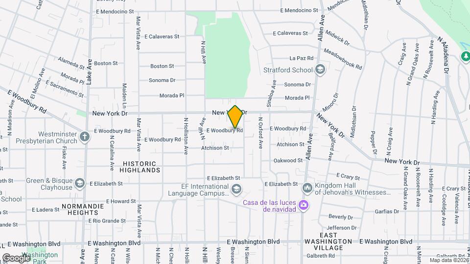 1542 E Woodbury Rd Map and Location Details