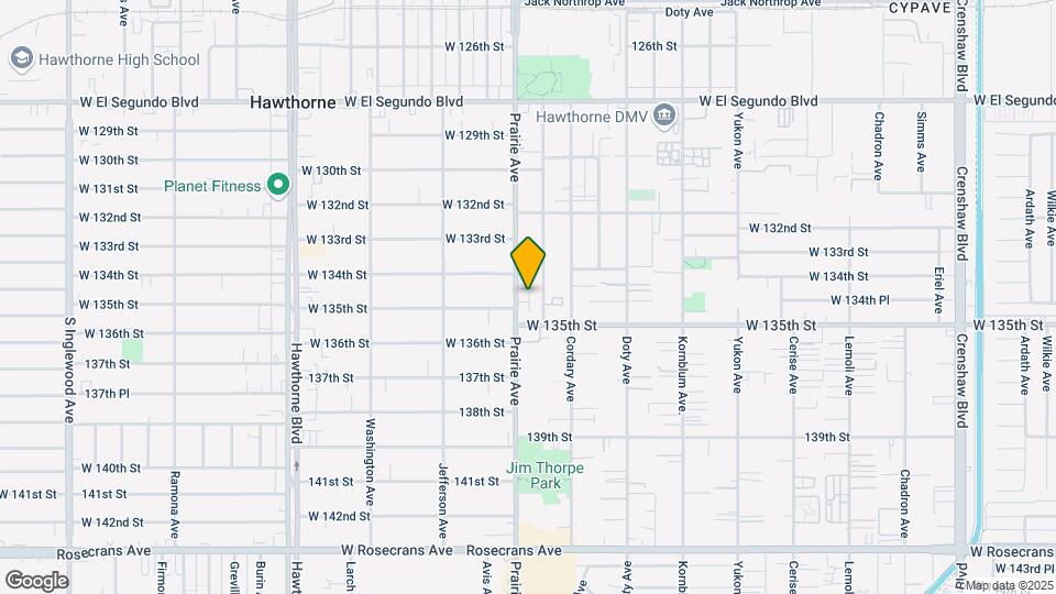 13444-13460 Prairie Ave. Mapa y Detalles de la Ubicación