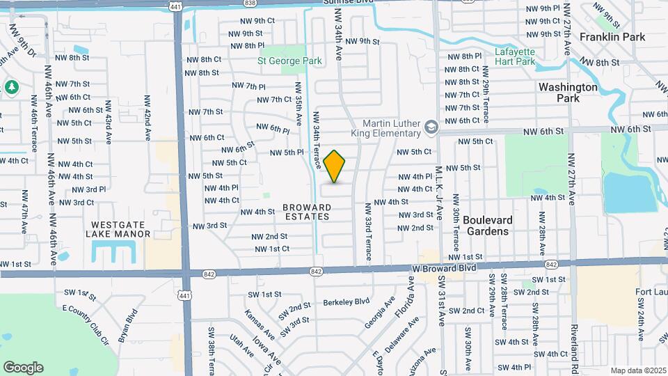 3444 NW 4th Ct Map and Location Details