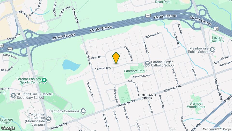 46 Canmore Blvd Map and Location Details