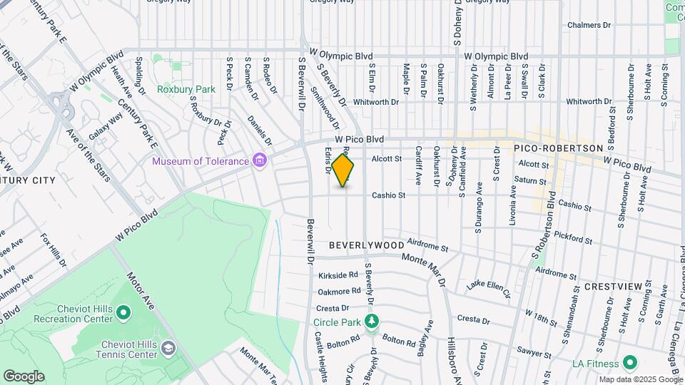 1487 Reeves St Map and Location Details