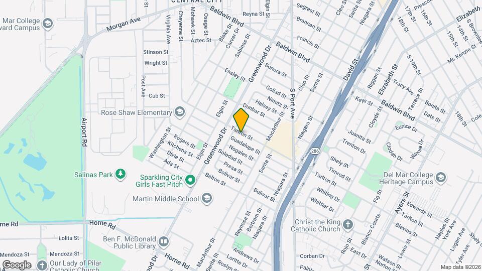 2621 Tarlton St Map and Location Details