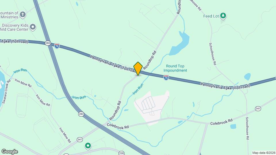 400 Roundtop Rd Map and Location Details