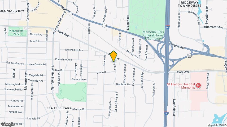 1117 E Irvin Dr Map and Location Details