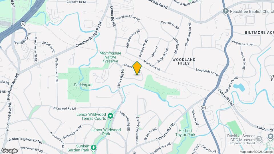 1210 Lenox Cir NE Mapa y Detalles de la Ubicación