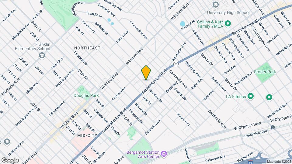1341 Stanford St Map and Location Details