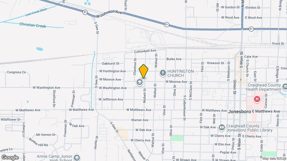 1100 W Monroe Ave Map and Location Details