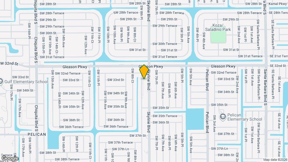 3303 SW 8th Pl Mapa y Detalles de la Ubicación