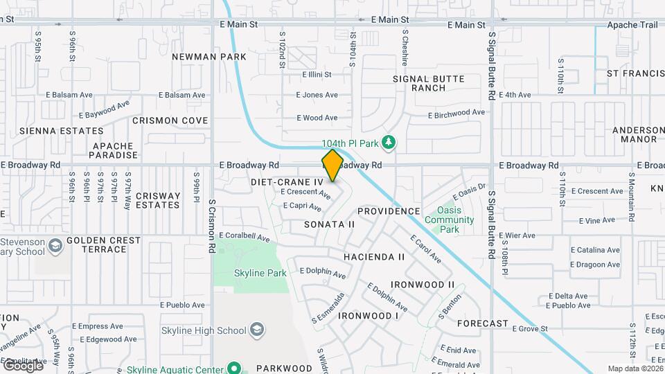 10341 E Calypso Ave Map and Location Details