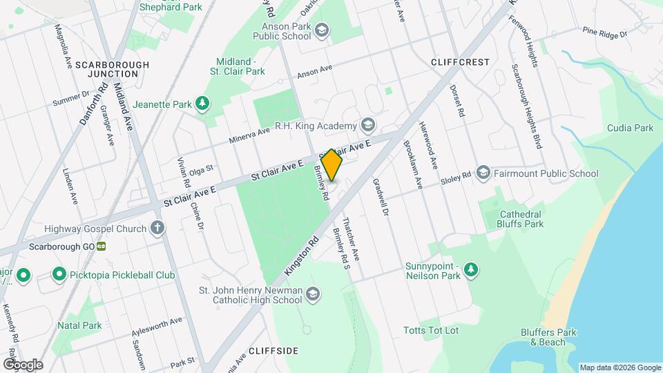 1 Brimley Rd, Unit 102 Map and Location Details