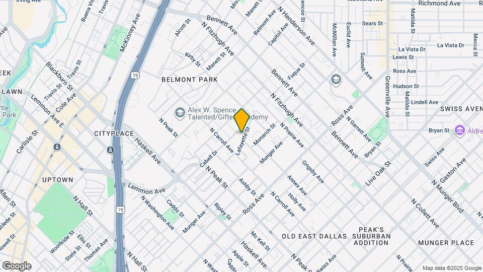 4537 Lafayette St Map and Location Details