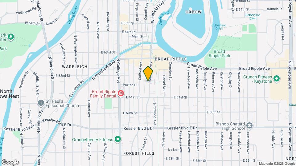 6144 Winthrop Ave Map and Location Details