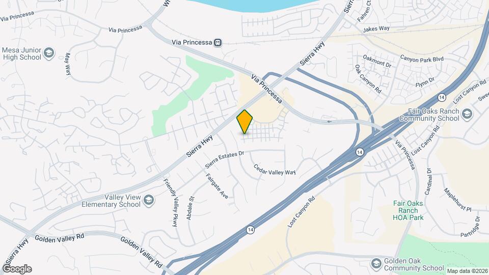 18842 Vista Del Canon Map and Location Details