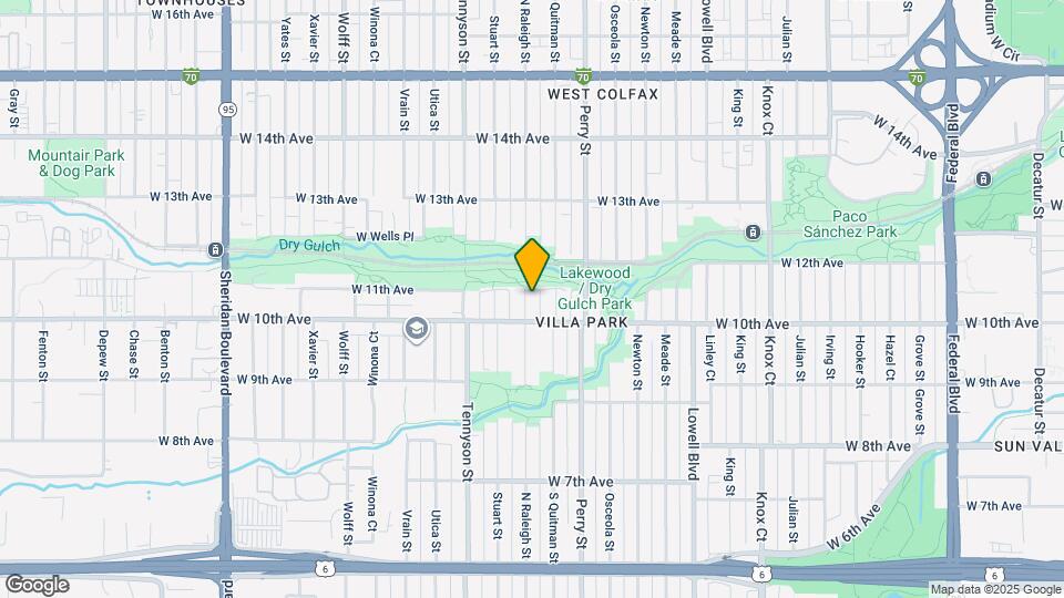 1040 N Raleigh St Map and Location Details