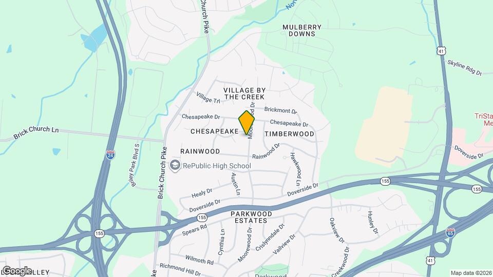 3329D Moorewood Dr Map and Location Details