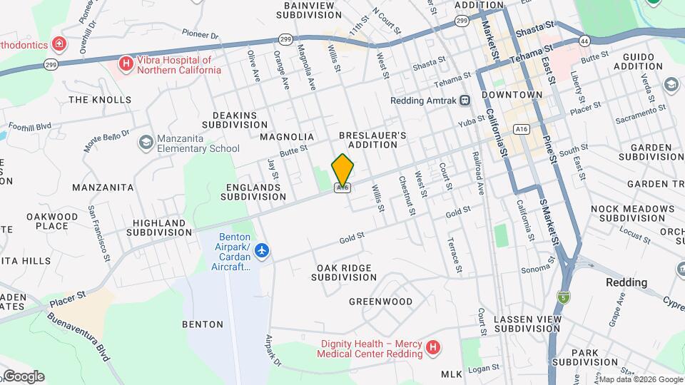 1706 Magnolia Ave Map and Location Details