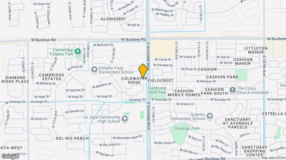11557 W Pima St Mapa y Detalles de la Ubicación