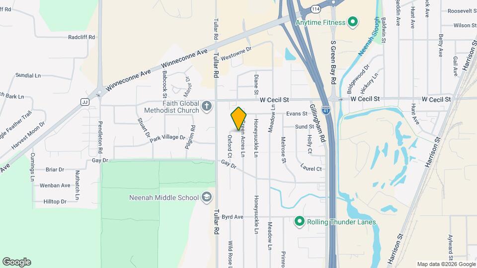 1045 Green Acres Ln Map and Location Details