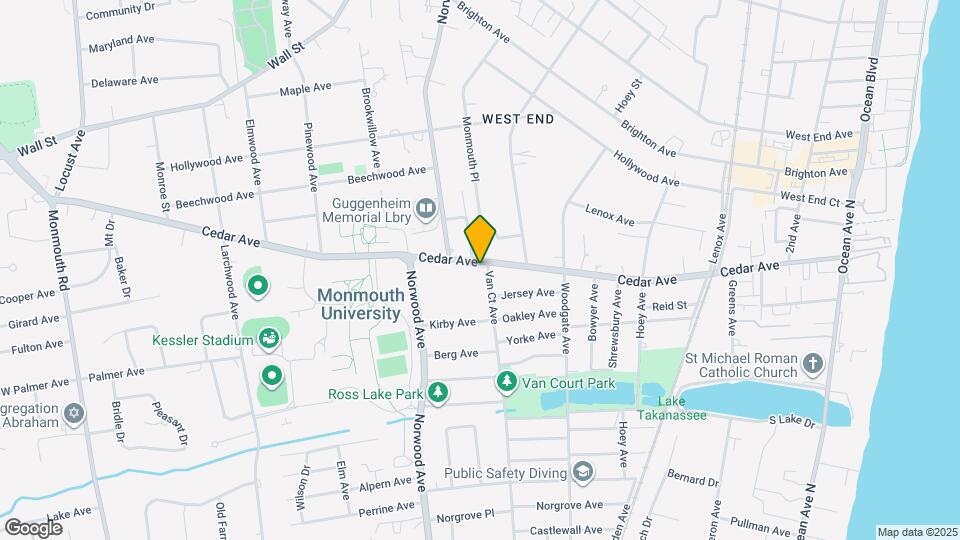 348 Cedar Ave Mapa y Detalles de la Ubicación