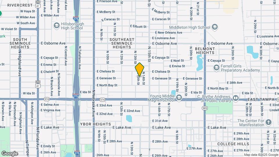 4211 N 13th St Map and Location Details